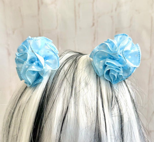 2” Icey Polka Dot Ruffle Ball