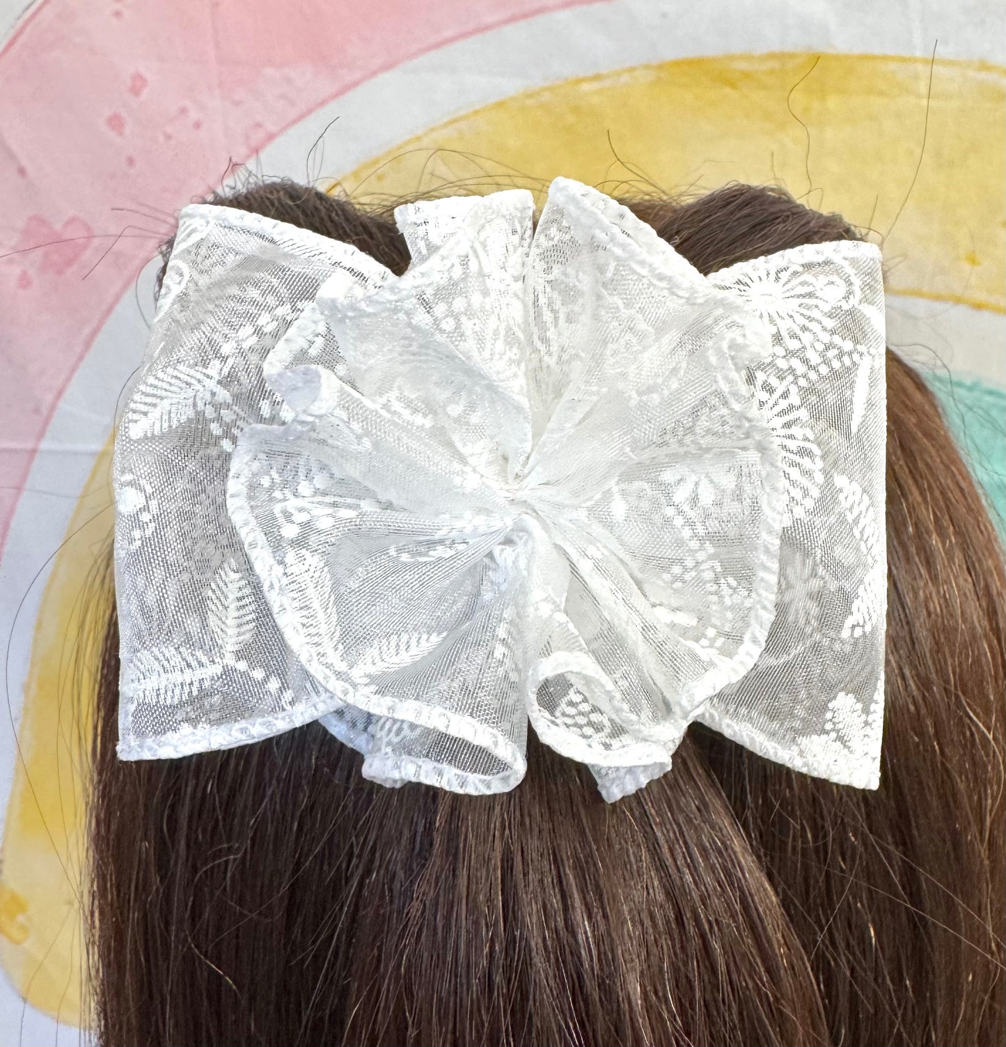 3.5” Diana Bow with Ruffle