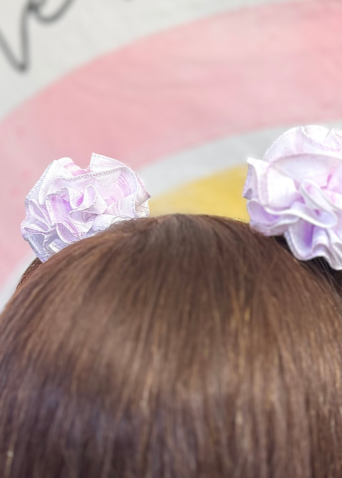 2” Purple Swirl Ruffle Ball