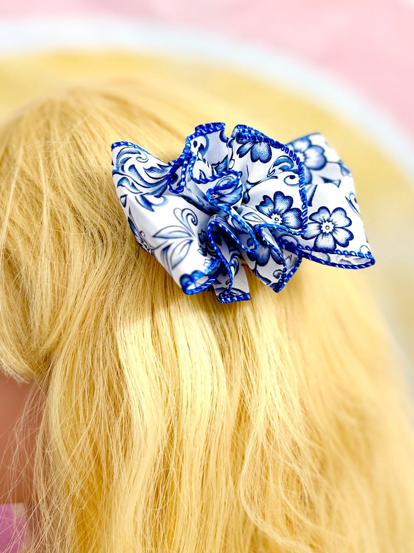 3.5” Charlotte Bow with Ruffle Ball