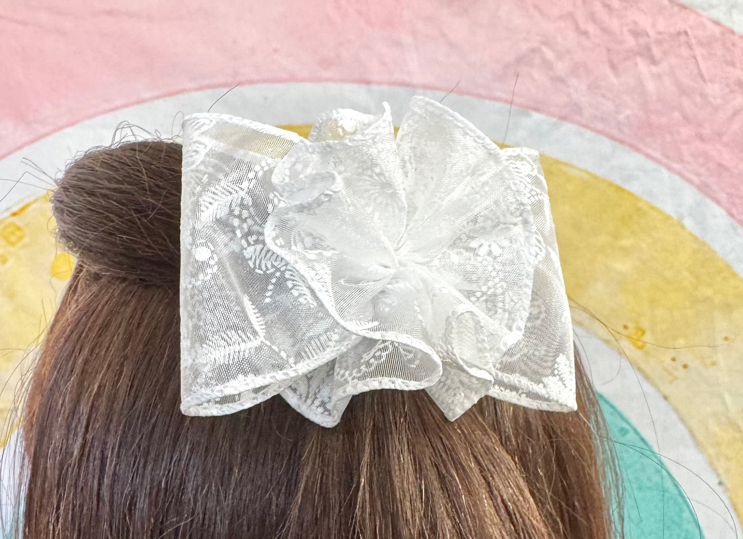 3.5” Diana Bow with Ruffle