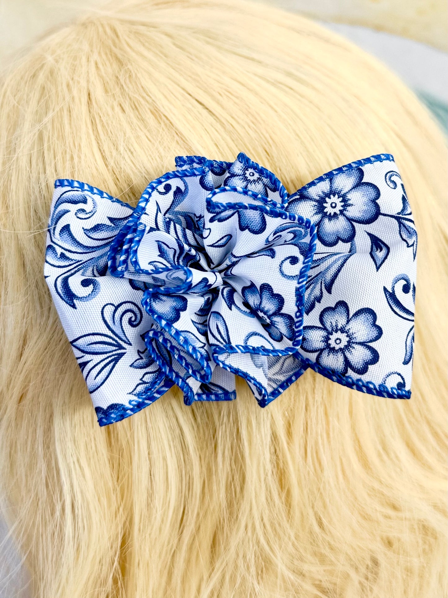 3.5” Charlotte Bow with Ruffle Ball