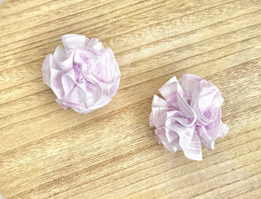 2” Purple Swirl Ruffle Ball