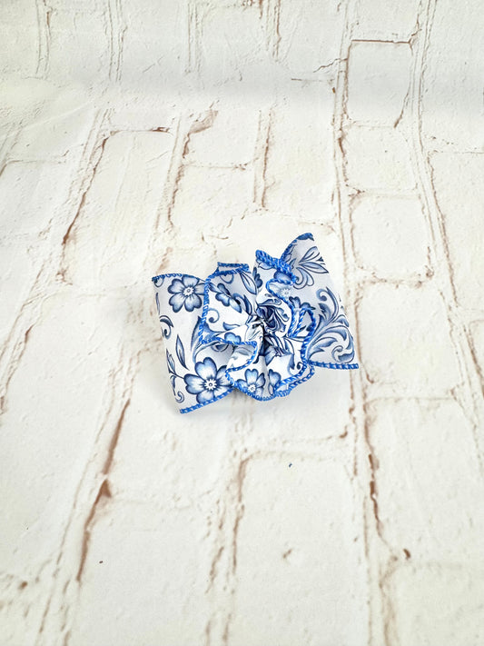 3.5” Charlotte Bow with Ruffle Ball