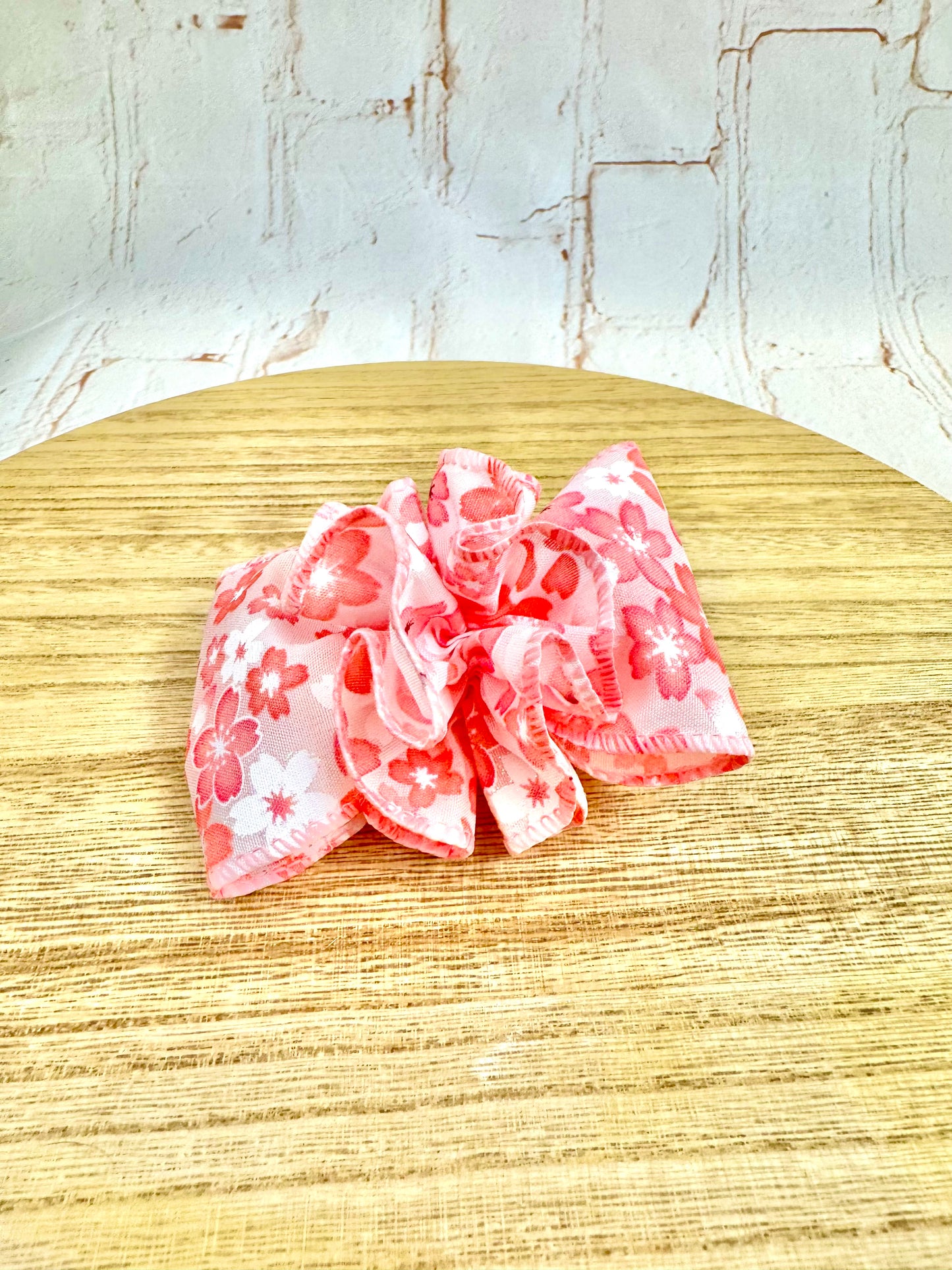 3.5” Cherry Blossom Bow with Ruffle